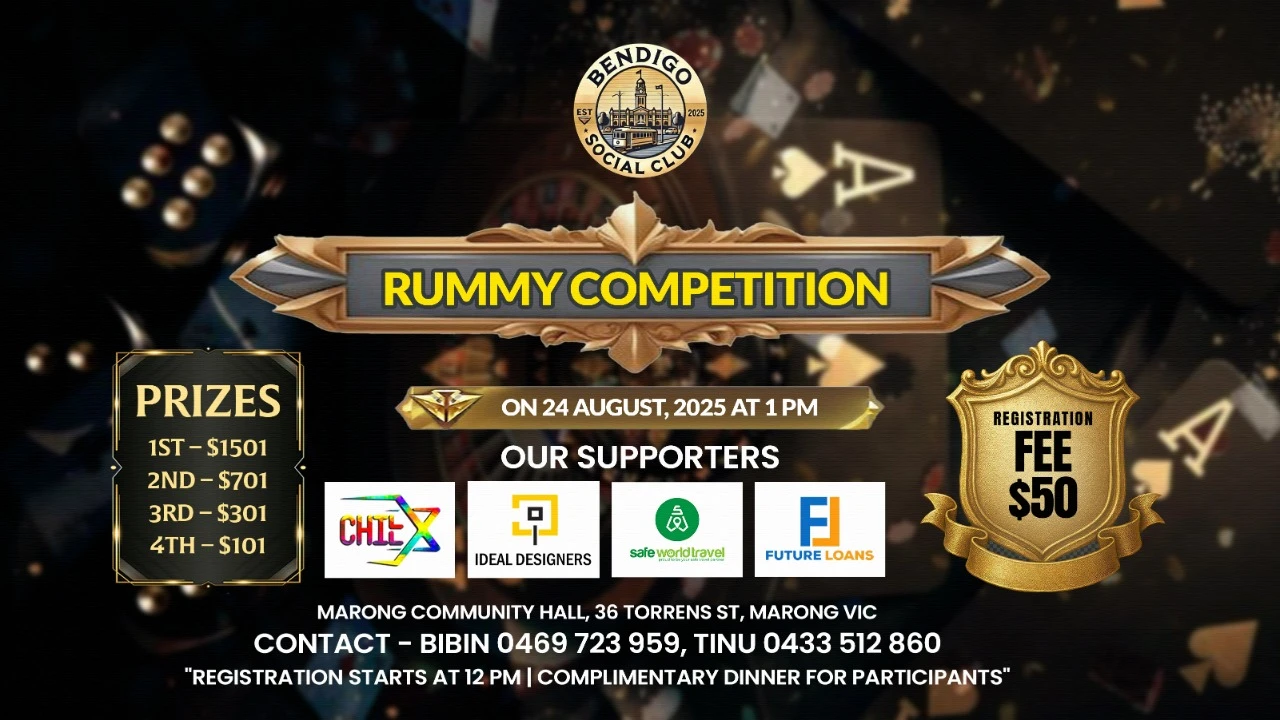 Rummy Competition-Bendigo