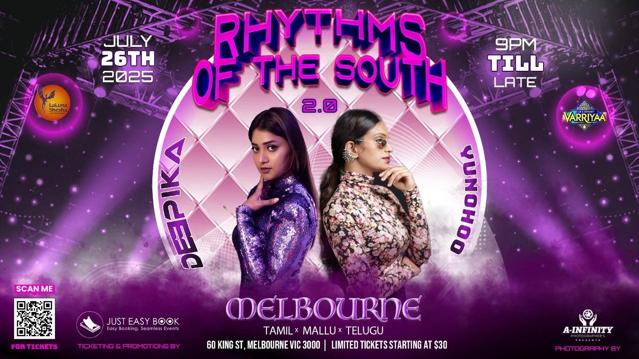 Rhythms Of The South 2.0 Melbourne | Ft Yunohoo & DJ Deepika