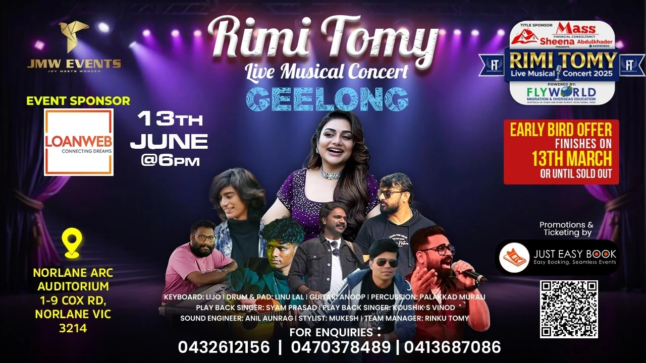 RIMI TOMY - Music Live Concert -GEELONG