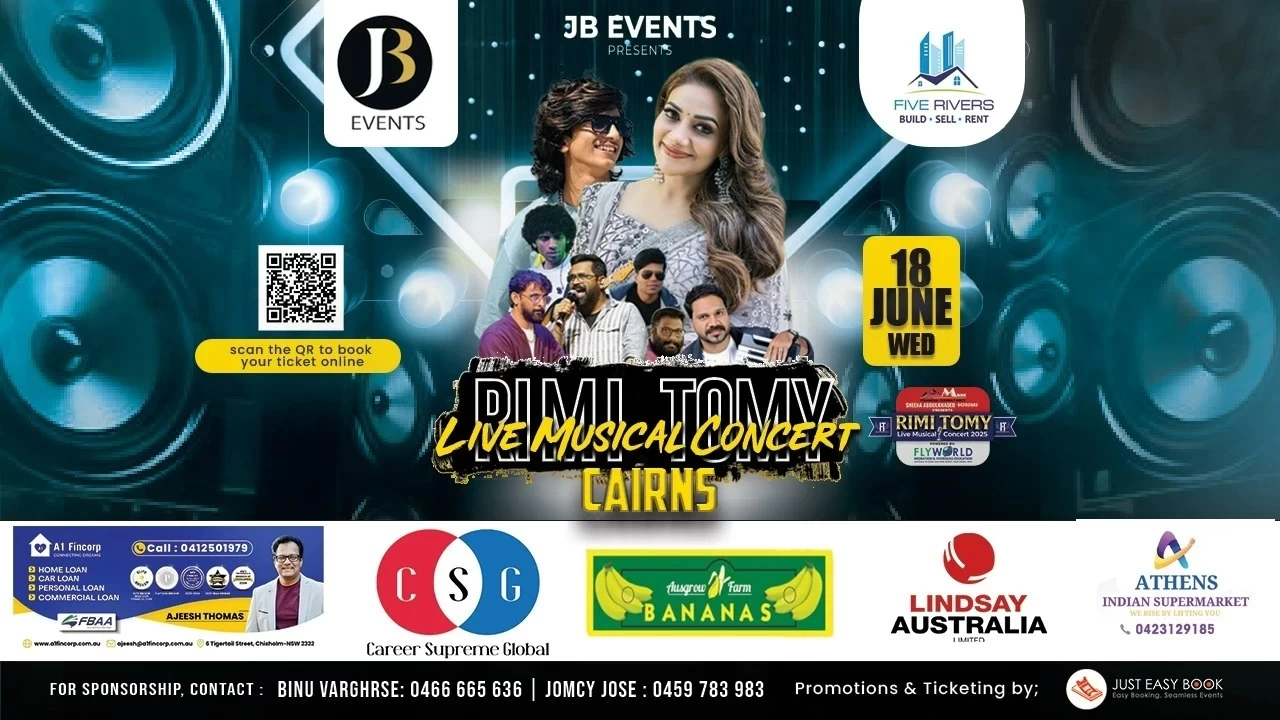 RIMI TOMY LIVE MUSICAL CONCERT 2025 - CAIRNS