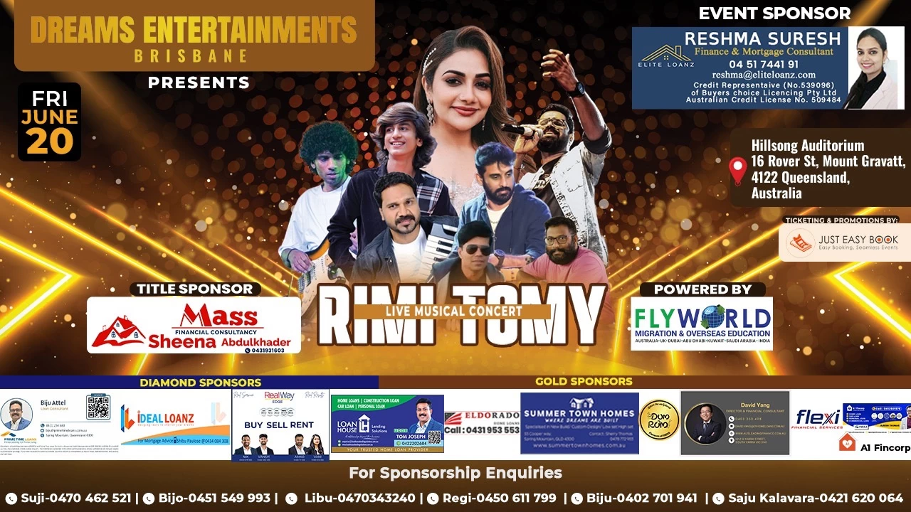 RIMI TOMY LIVE MUSICAL CONCERT 2025 - BRISBANE