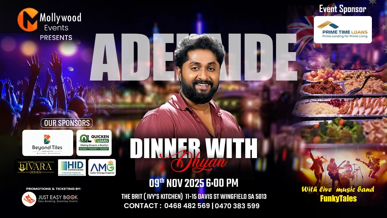 DINNER WITH DYAN Adelaide